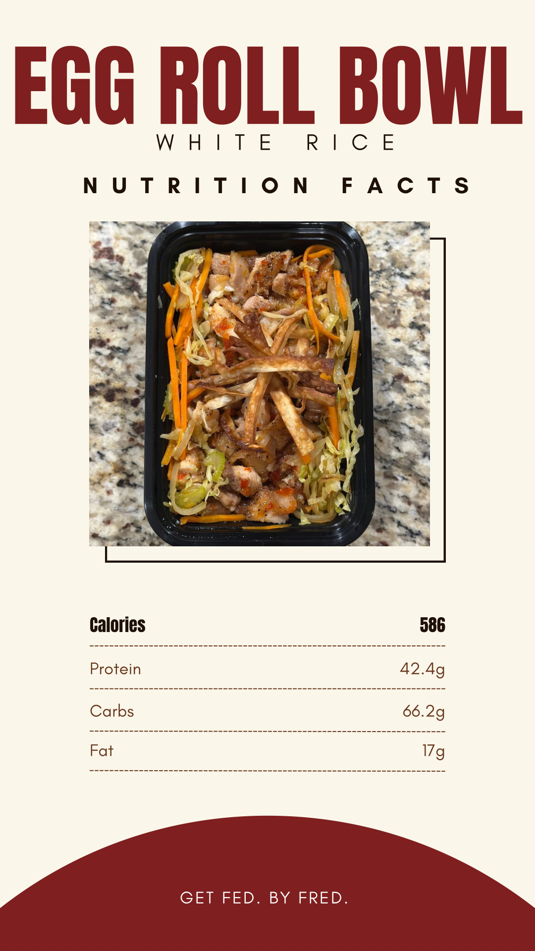 Chicken Egg Roll Bowl